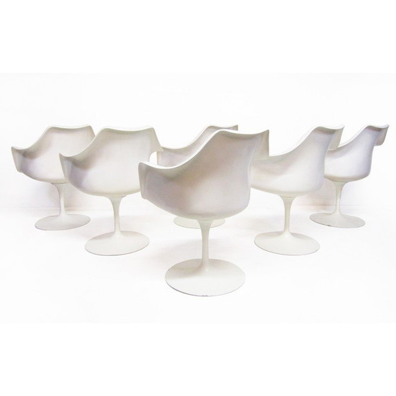 Image 1 of Vintage “Tulip” dining set in Rio rosewood by Eero Saarinen for Knoll, 1970