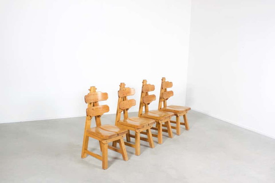 Image 1 of 4x Chaises brutalistes