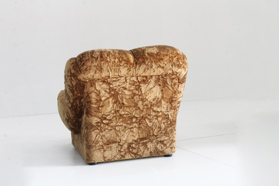 Image 1 of Vintage Italian Armchair 1970s Velvet