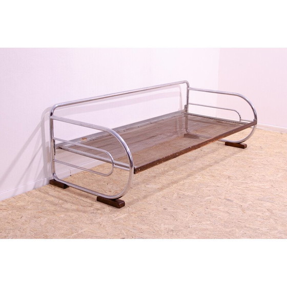 Image 1 of Vintage Bauhaus 3-seater sofa in tubular chrome steel by Hynek Gottwald, 1930