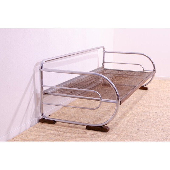 Image 1 of Vintage Bauhaus 3-seater sofa in tubular chrome steel by Hynek Gottwald, 1930