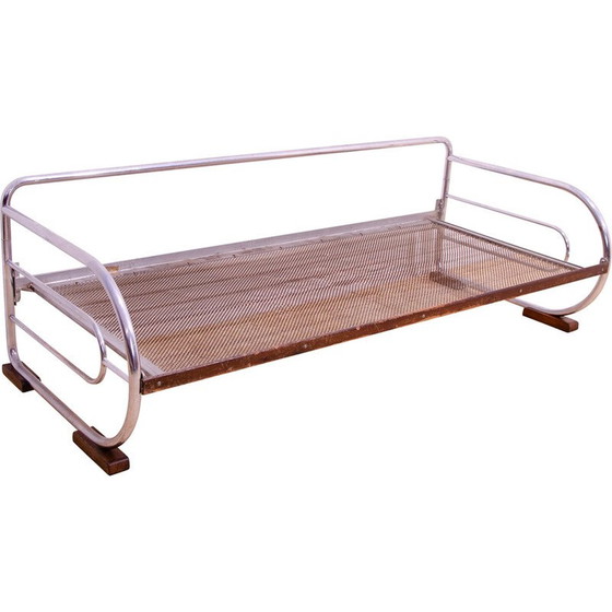 Image 1 of Vintage Bauhaus 3-seater sofa in tubular chrome steel by Hynek Gottwald, 1930