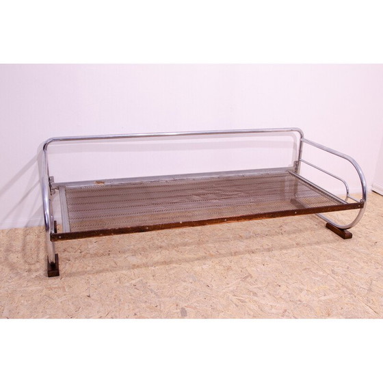 Image 1 of Vintage Bauhaus 3-seater sofa in tubular chrome steel by Hynek Gottwald, 1930