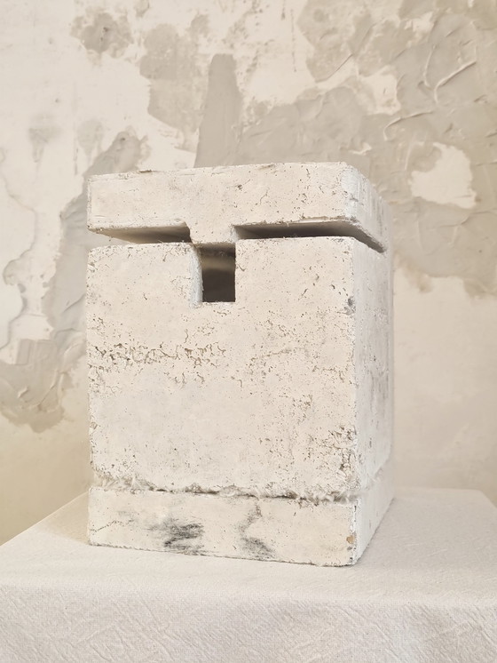 Image 1 of Brutalist Nesting Box Birdhouse By Knut Wentink, Concrete Tits Box