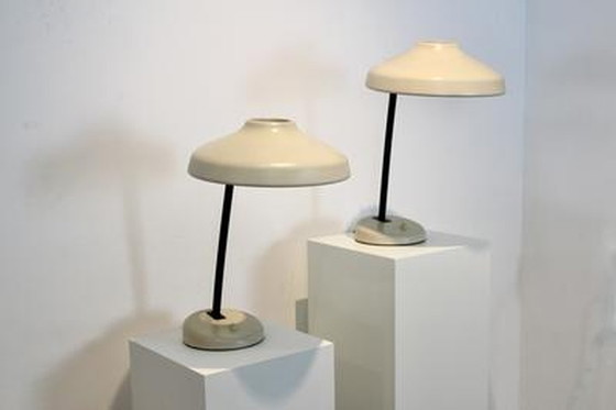 Image 1 of 2x swedish adjustable hemi desk lamps