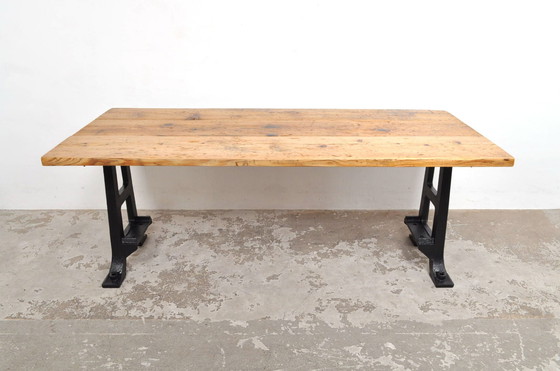 Image 1 of Tavolo da pranzo industriale vintage 200 cm
