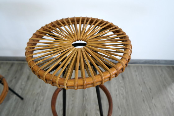 Image 1 of 2x Rohé Noordwolde High Mid - Century bar stool