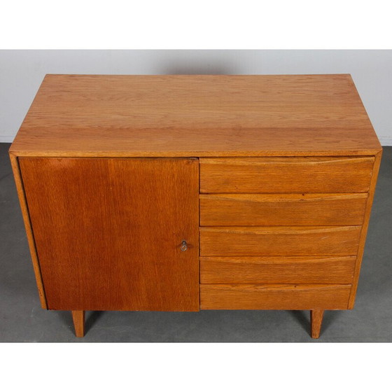 Image 1 of Vintage oak wood chest of drawers for Drevozpracujici Podnik, Czechoslovakia 1960