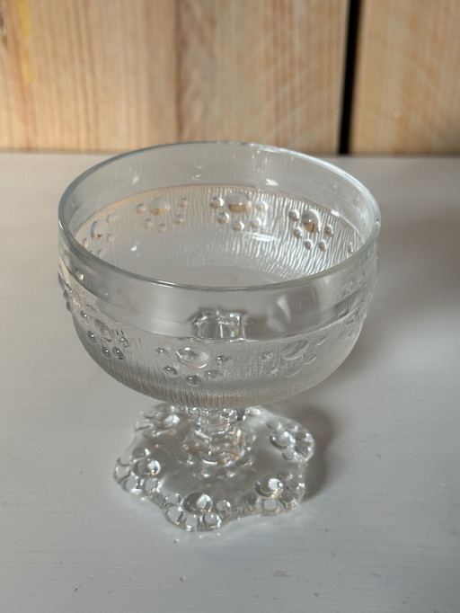 6x Coupes vintage de bols en verre