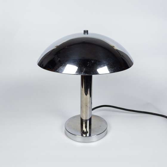 Image 1 of Bauhaus Chrome Lamp By Miroslav Prokop For Napako, 1930S