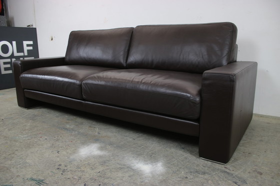 Image 1 of Divano di design a tre posti Rolf Benz Ego Couch, colore antracite, cromato