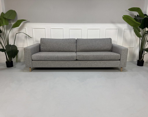 Bolia Scandinavia sofa gray fabric + footstool