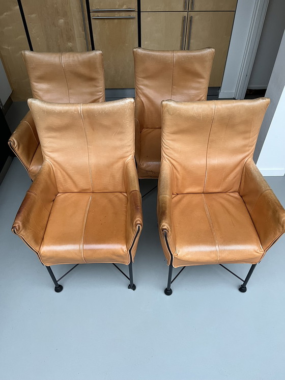 Image 1 of 4 Montis Chaplin Dining Chairs Leather