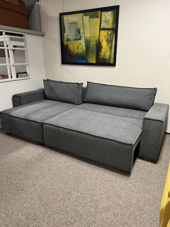 Image 1 of Gray Sleeper Sofa