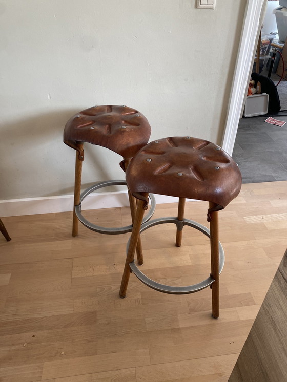 Image 1 of 4x Vroonland Saddle Stool