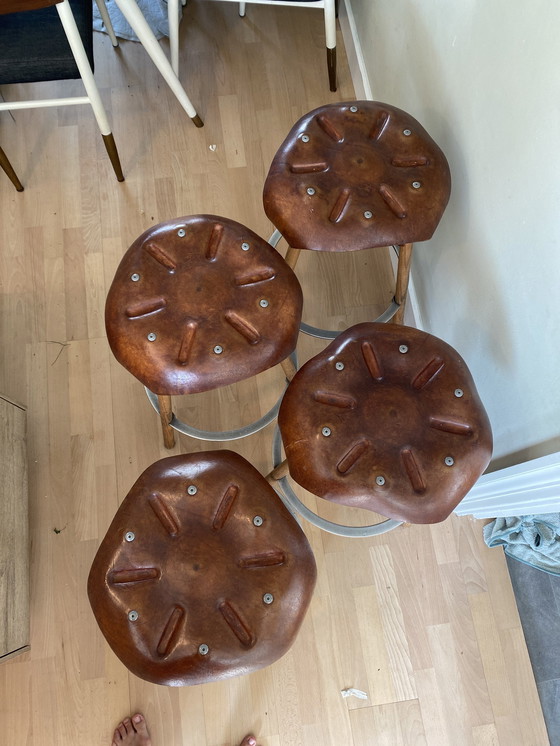 Image 1 of 4x Vroonland Saddle Stool