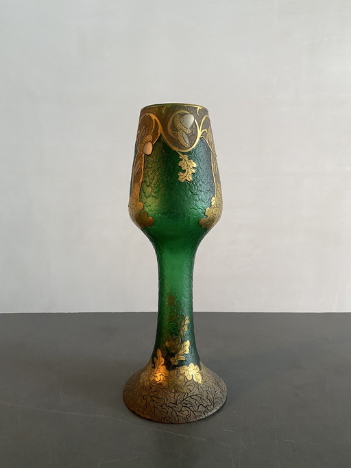 Montjoye Legras French Decorative Gilt Goblet, France, 19th Century