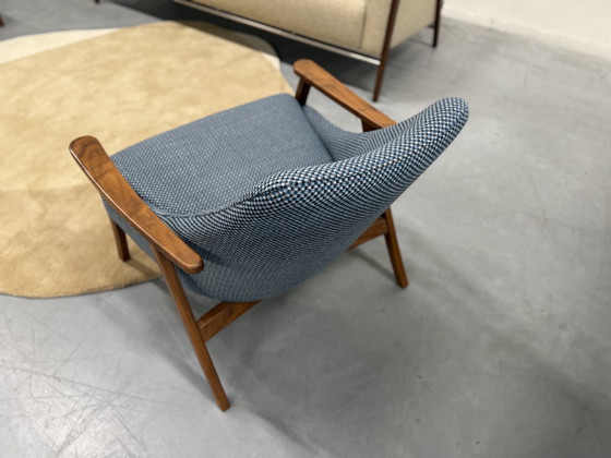 Image 1 of Harvink Blazoen Armchair Panama Plus Fabric Walnut Frame