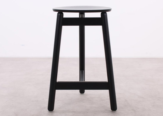 Image 1 of 4x DUM Office Beech bar stool black, 65 cm