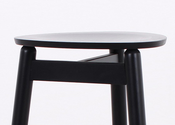 Image 1 of 4x DUM Office Beech bar stool black, 65 cm