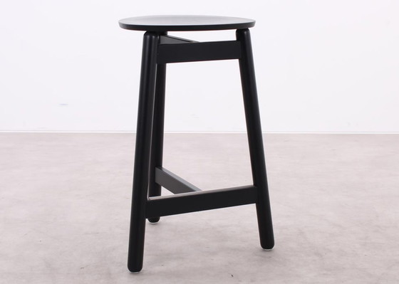 Image 1 of 4x DUM Office Beech bar stool black, 65 cm