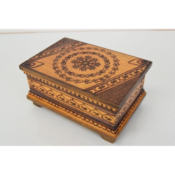 Image 1 of Scatola di legno d'epoca, Cecoslovacchia 1960