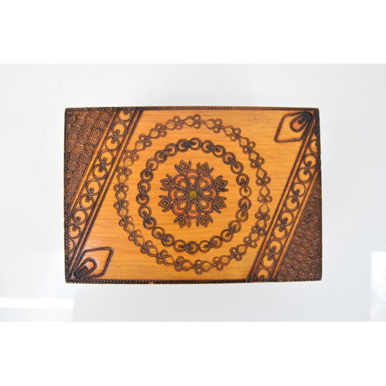 Image 1 of Scatola di legno d'epoca, Cecoslovacchia 1960