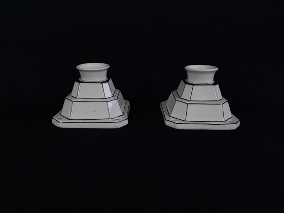 Image 1 of Art Deco Porcelain Wall Lights