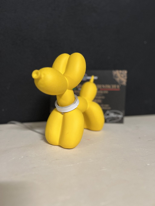 Dog Ballon Yellow Ring Led Lamp Home Decoration