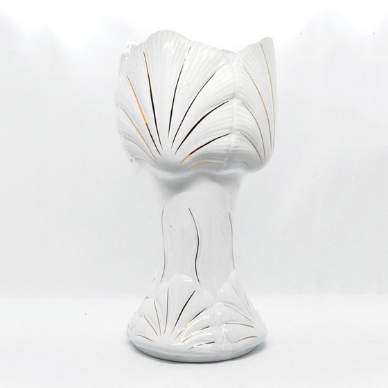 Image 1 of Vintage Hollywood Regency porcelain vase, Poland 1970s