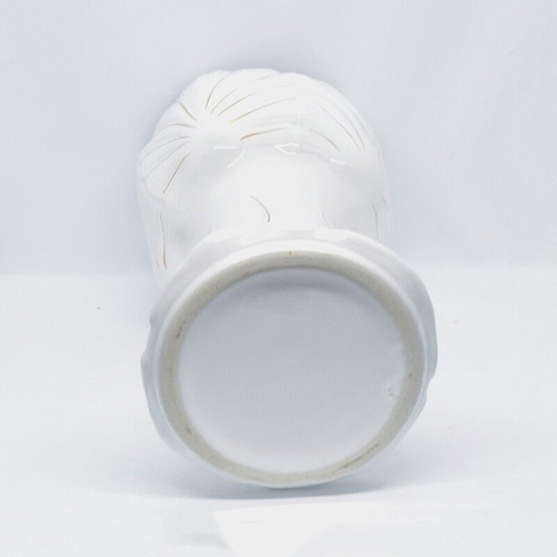 Jarrón vintage de porcelana estilo Hollywood Regency, Polonia, década de 1970