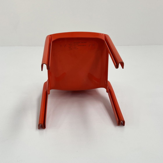 Image 1 of Orange Selene Chair By Vico Magistretti For Artemide, 1970S