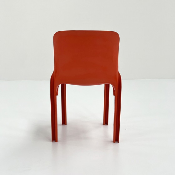 Image 1 of Orange Selene Chair By Vico Magistretti For Artemide, 1970S