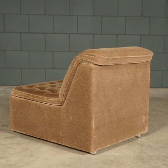 Image 1 of Midcentury Modular Fabric Corner Sofa - 1960s