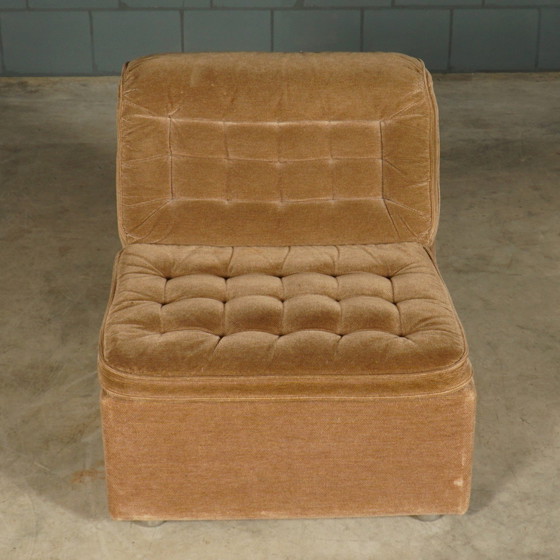 Image 1 of Midcentury Modular Fabric Corner Sofa - 1960s