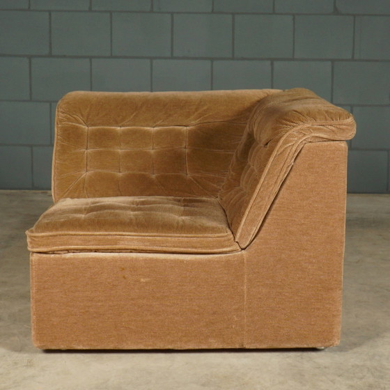 Image 1 of Midcentury Modular Fabric Corner Sofa - 1960s