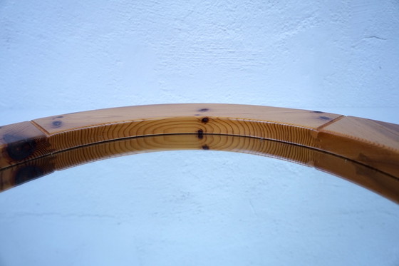 Image 1 of German Mid - Century wall mirror made of wood