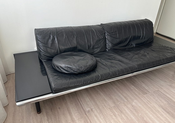 Image 1 of Harvink The Mission black leather 3-seater sofa