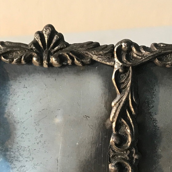 Image 1 of Cornice doppia per foto antica placcata in argento
