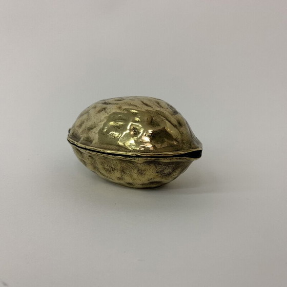 Image 1 of Schiaccianoci vintage in ottone a forma di noce, anni '70