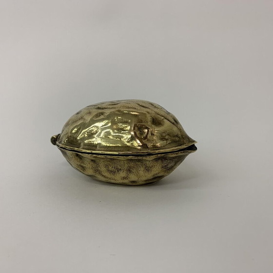 Image 1 of Schiaccianoci vintage in ottone a forma di noce, anni '70