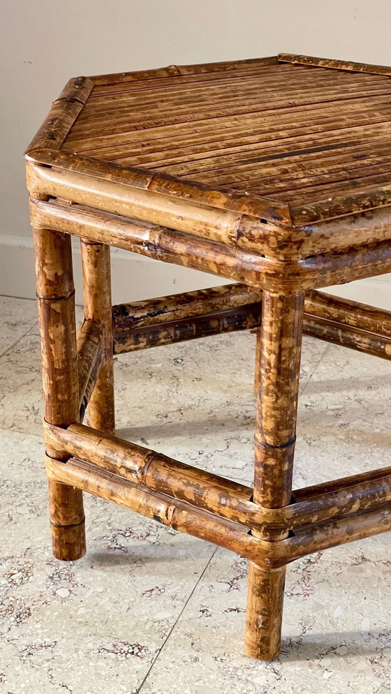 Image 1 of Vintage Bamboo Coffee Table