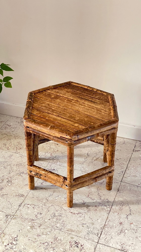 Image 1 of Vintage Bamboo Coffee Table