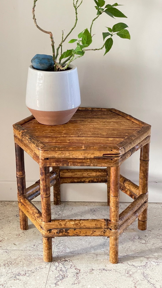 Image 1 of Vintage Bamboo Coffee Table