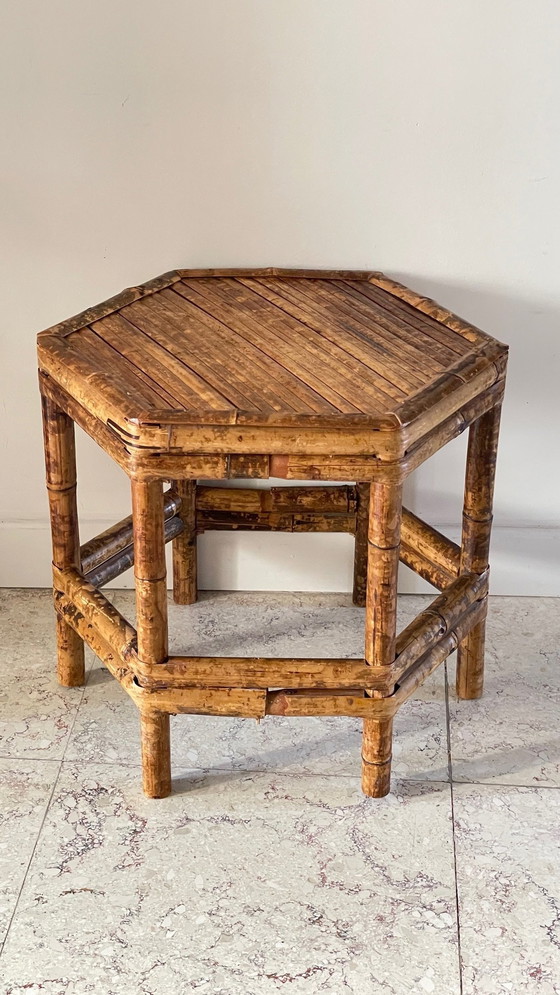 Image 1 of Vintage Bamboo Coffee Table