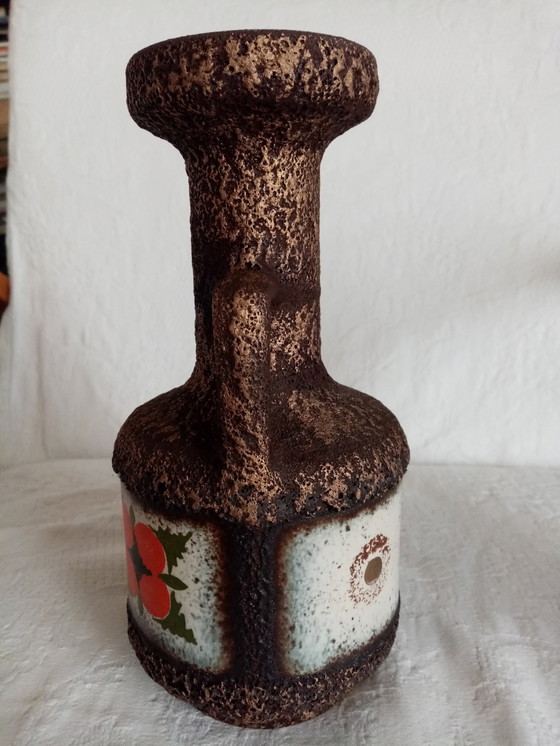 Image 1 of Jarrón jarra Fat Lava alemán U/Uebelacker Keramik 60S (23,50 cm)