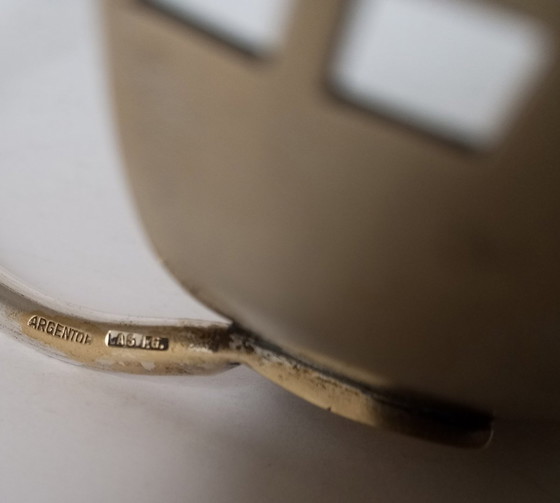 Image 1 of Josef Hoffmann Secessionista/Wiener Werkstatte Basket Argentor Cca 1905 - Unico