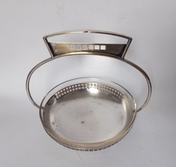 Image 1 of Josef Hoffmann Secessionista/Wiener Werkstatte Basket Argentor Cca 1905 - Unico