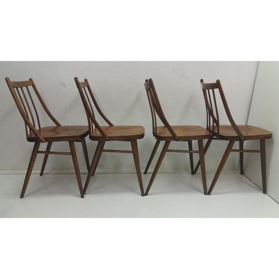 Image 1 of Set of 4 vintage dining chairs designed by Antonín Šuman, 1966s