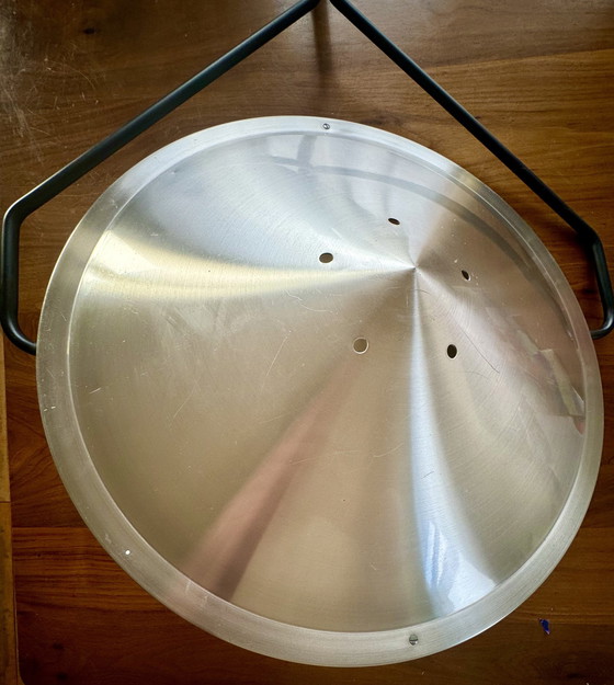 Image 1 of Aluminum And Plexiglass Raak 'Kompas' Ceiling Lamp